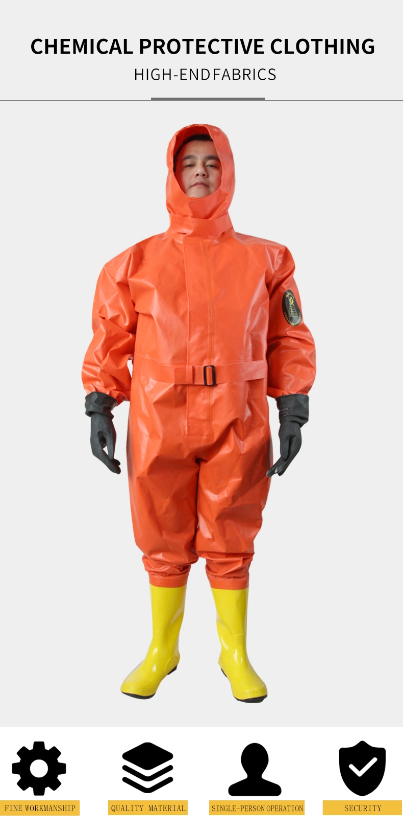 Wholesale Mining Industrial Clothing Semi Closed Chemical Protective Suit