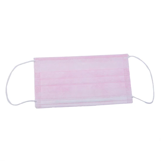 Pink Full Print Disposable Face Mask Civil Use