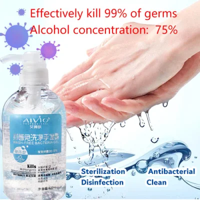 500ml 75% Alcohol Wash Free Disposable Instant Hand Sanitizer Gel